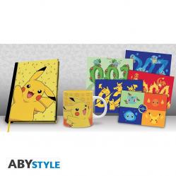 POKEMON - Pck A5 Notebook AND Mug320ml AND Postcards Pikachu - Fan Shop and Merchandise