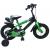 Volare - Children's Bicycle 12 - Green/Black (31278) - Toys