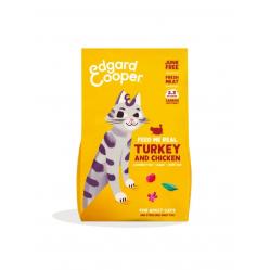 Edgard Cooper - Cat Adult Dryfood Turkey-Chicken - 2kg - Pet Supplies