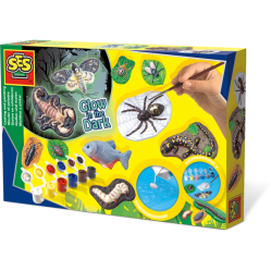 SES Creative - Scary Animals Glow in the Dark Creative Set - Toys