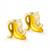 Candlestick - Banana Romance 2 pcs 210735 - Home and Kitchen