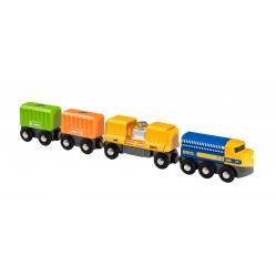 BRIO - Three-Wagon Cargo Train 33982 - Toys
