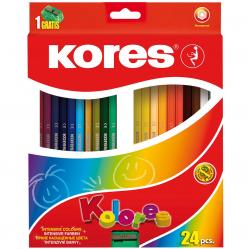 Kores - Kolores - Hexagonal 24  Coloured Pencils (96324) - Toys
