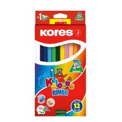 Kores - Kolores - 12 Jumbo Coloured Pencils (93512) - Toys