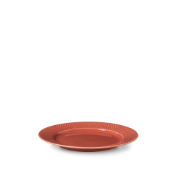 Lyngby Porcelæn - Rhombe Color Lunch Plate 23 cm - Terracotta - Home and Kitchen
