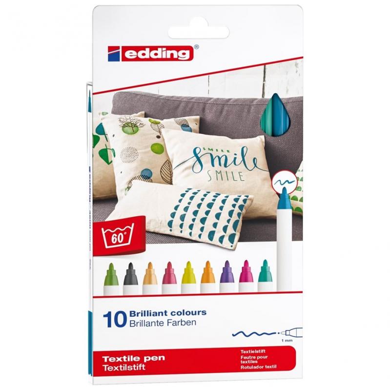 Edding - 10 Felt Textile Colors Fun 706830 - Toys