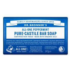 Dr. Bronner's - Bar Soap Peppermint 140 g - Beauty