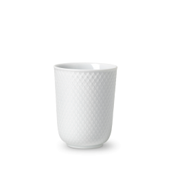 Lyngby Porcelæn - Rhombe White Mug 33 cl - Home and Kitchen