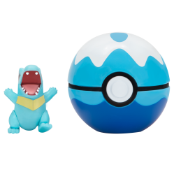 Pokemon - Clip'N Go - Totodile & Dive Ball (PKW2651) - Toys