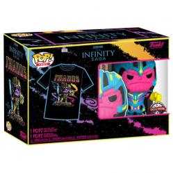 Funko POP - Boxed Tee - Marvel - Thanos(Blacklight) - M (63601) - Toys