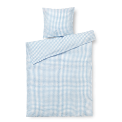 Juna - Bæk&Bølge Bed Linen 140x200 cm - Blue & White - Home and Kitchen