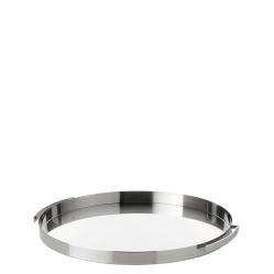 Stelton - Arne Jacobsen Cylinda Serving Tray Ø33.5 cm (Steel) - Home and Kitchen