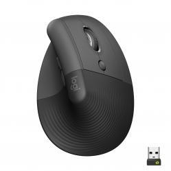 Logitech - Lift Right Vertical Ergonomic Mouse, Graphite-Black - Computers