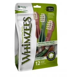 Whimzees - Chewing bone toothbrush 360gr M 12 pcs - (380842) - Pet Supplies