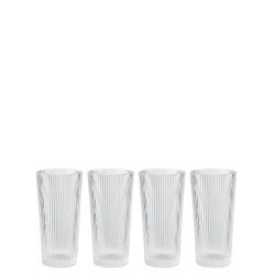 Stelton - Pilastro Long Drinking Glass 30 cL - 4 pcs (x-509) - Home and Kitchen