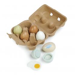 Tender Leaf - Wooden Eggs in Tray - (TL8285) - Toys