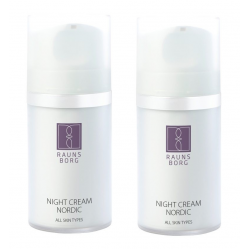 Raunsborg - 2 x Night Cream For All Skin Types 50 ml - Beauty