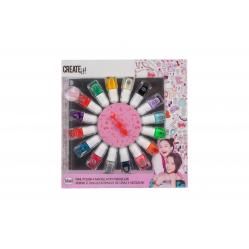 Create It! - 16 Nail Polish w. Spinning Wheel (84515A) - Toys