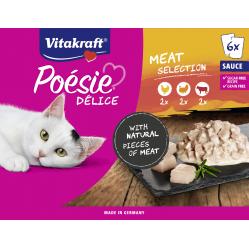 Vitakraft - Poesie Delice multipack variant with meat 6x85gr - Pet Supplies