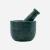 House Doctor - Arb Mortar with Pestle - Ø10 cm - Dark Green - Home and Kitchen