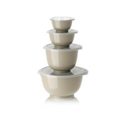 Rosti - Margrethe Bowls - Set of 4 + Lids (Humus) - Home and Kitchen