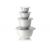 Rosti - Margrethe Bowls - Set of 4 + Lids (White) - Home and Kitchen