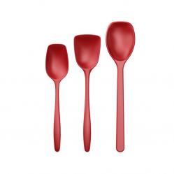 Rosti - NEW Classic kitchen spoons Set of 3 - Red - Home and Kitchen