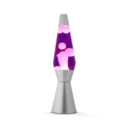 iTotal - Lava Lamp 36 cm - Silver Base, Purple Liquid and White Wax (XL1766) - Toys