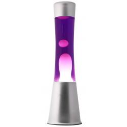 iTotal - Lava Lamp 40 cm - Silver Base, Purple Liquid and White Wax (XL1792) - Toys
