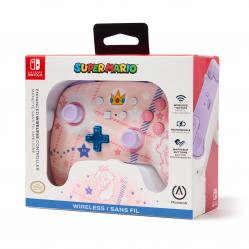 PowerA Enhanced Wireless Controller for Nintendo Switch​ Princess Peach Plaid - Nintendo Switch