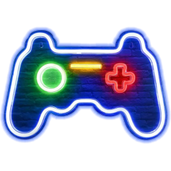 MECHARITE - Controller LED Neon Skilt - Blue - Fan Shop and Merchandise