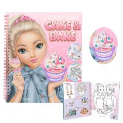 TOPModel - Cake AND Bake Colouring Book With Sequins 0413386 - Toys