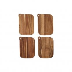 House Doctor - Eya Cutting Board - 13x18 cm - Set of 4 - Home and Kitchen