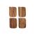 House Doctor - Eya Cutting Board - 13x18 cm - Set of 4 - Home and Kitchen