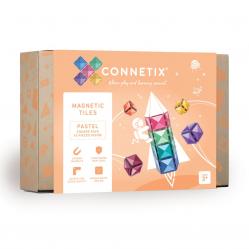Connetix - Pastel Square Pack 40 Pieces CT-P-00040-SQ - Toys