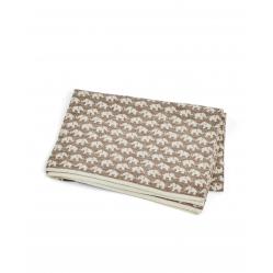 Smallstuff - Baby blanket AO elephants - Merino wool Natur - 80x100 cm (70007-90) - Home and Kitchen