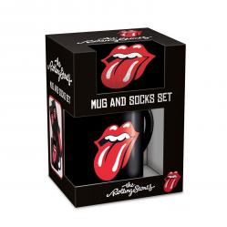 Pyramid International - THE ROLLING STONES TONGUE MUG AND SOCK SET - UK 3-8 - EU 36-41 - Fan Shop and Merchandise