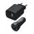 Speedlink - Wall & Car Charger Set USB-A & USB-C 15W, black - Electronics