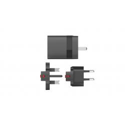 Speedlink - Travel Charger USB-A AND USB-C 15W for US-UK-EU, black - Electronics
