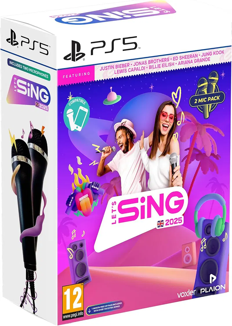 Let's Sing 2025 (Double Mic Bundle) - PlayStation 5