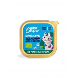 Edgard Cooper - Cat Adult Vetfood Pate Organic Salmon-Chicken - 85g - Pet Supplies
