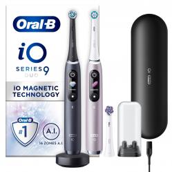 Oral-B - iO9 Duo Pack Black Onyx AND Rose Quartz Electric Toothbrush - Health and Personal Care