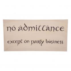 Weta Workshop The Hobbit - No Admittance Sign Poster - Fan Shop and Merchandise