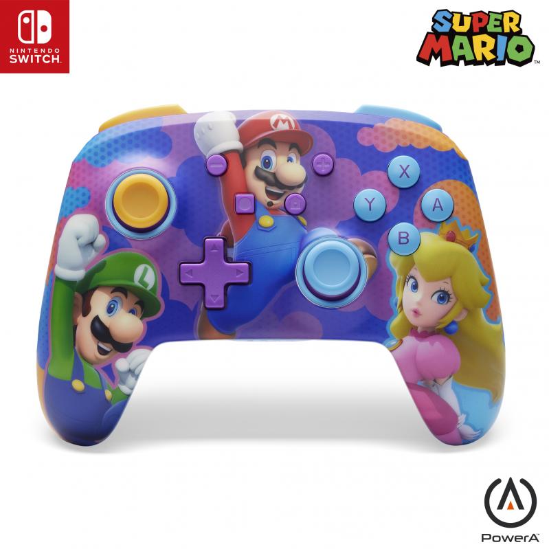 PowerA Enhanced Wireless Controller - Color Splash Heroes Nintendo Switch - Nintendo Switch
