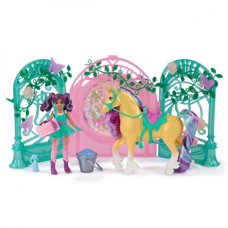 Unicorn Academy - Ava and Leaf Stall Playset - 6072051 - Toys