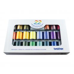 Brother - ETS22 Embroiderythread Set 22 Colours - Tools and Home Improvements