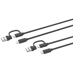 Speedlink - STREAM Play AND Charge USB-C-A to USB-C Cable Set, black - Electronics