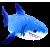 Zhu Zhu - Fish - Blue Shark (Z1000) - Toys