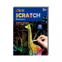 Avenir - Mini Scratch Book - Dinosaurs (58CH191601) - Toys