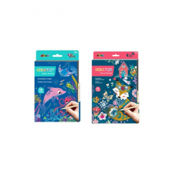 Avenir Under the Sea AND Secret Garden A5 Scratch Book Bundle Toys